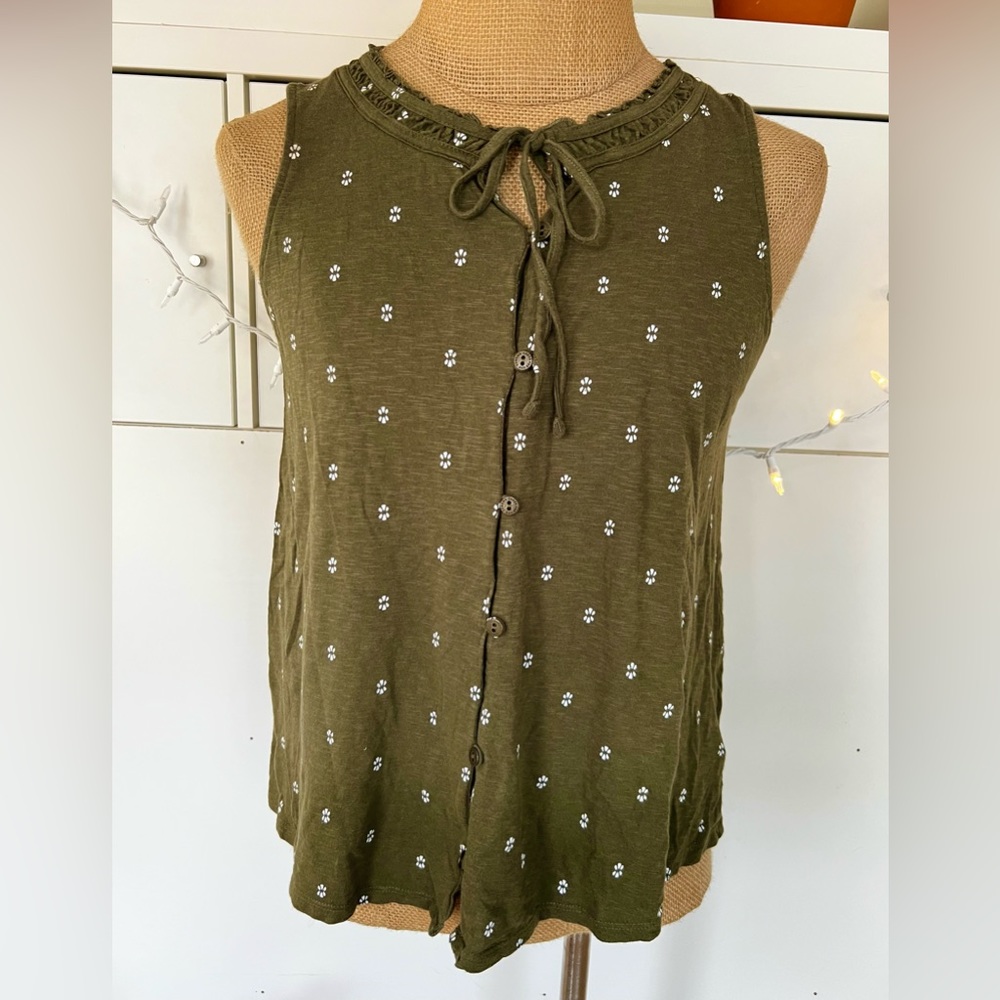 Sonoma dark green blouse